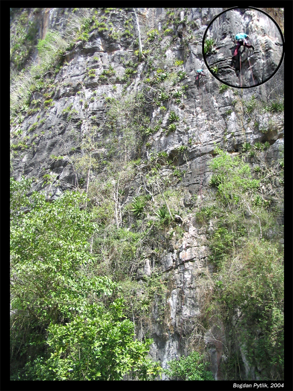 Climbing in Vinales